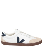 VEJA VOLLEY SNEAKERS IN LEATHER AND SUEDE, WHITE AND BLUE