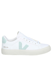 VEJA CAMPO CHROMEFREE IN WHITE/GREEN LEATHER