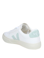 VEJA CAMPO CHROMEFREE IN WHITE/GREEN LEATHER