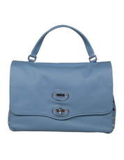 ZANELLATO BORSA POSTINA SAETA S IN PELLE COLORE BLU