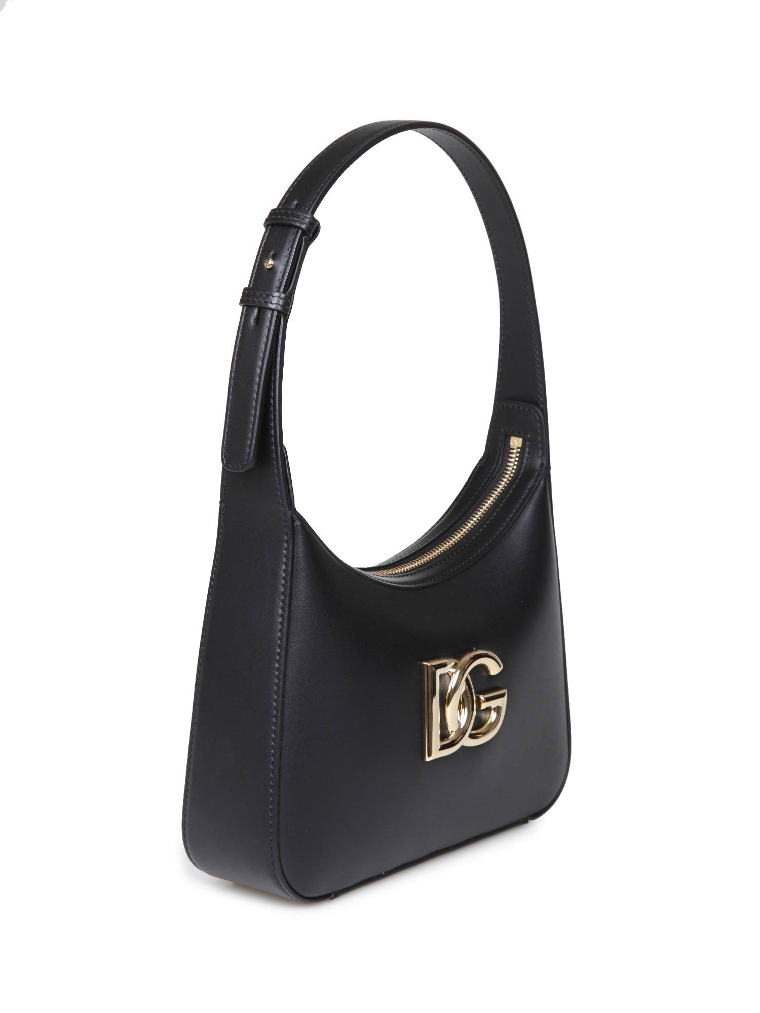 DOLCE & GABBANA 3.5 LEATHER SHOULDER BAG