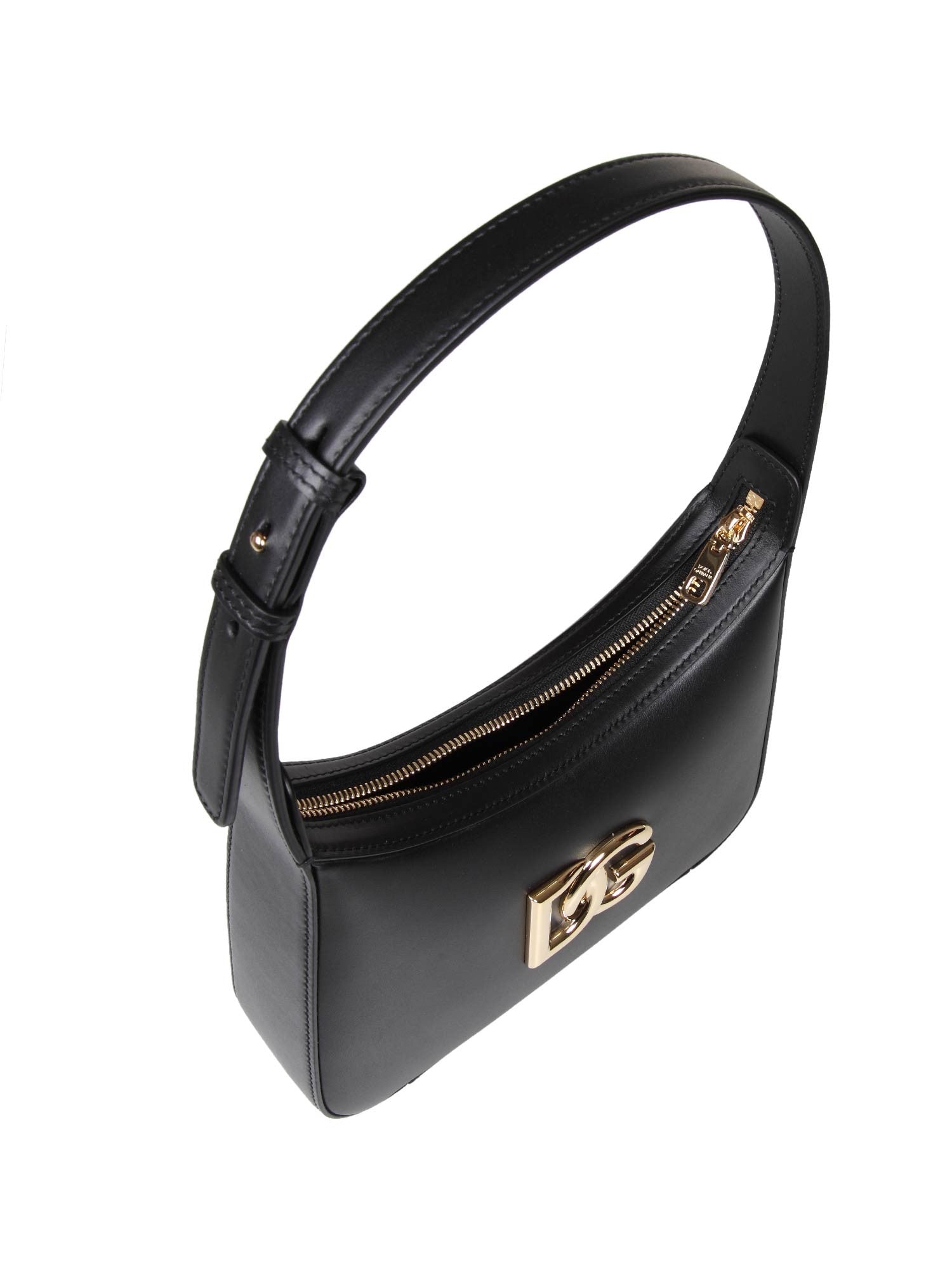 DOLCE & GABBANA 3.5 LEATHER SHOULDER BAG