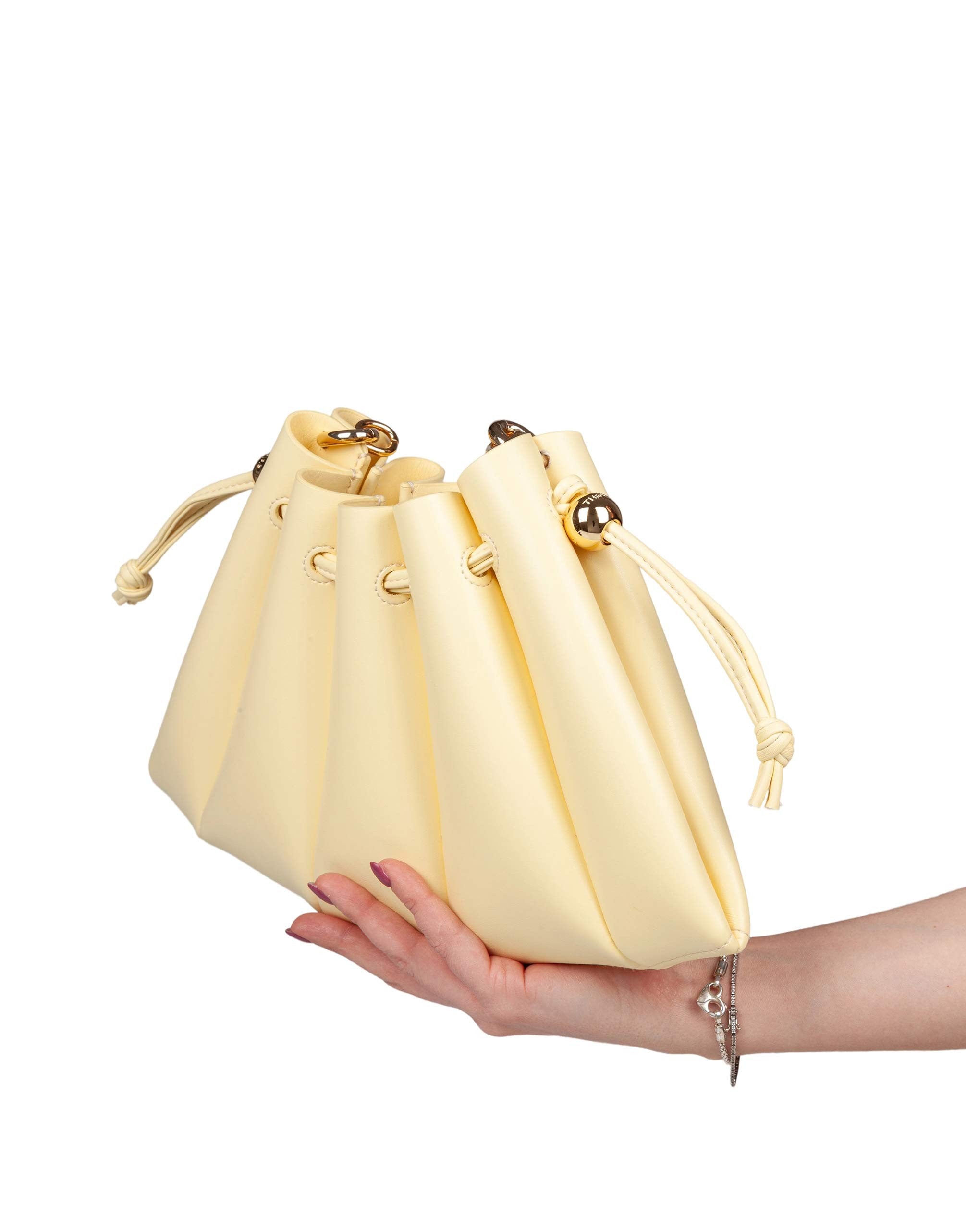THEMOIRè BORSA CALIPSO IN PELLE VEGANO COLORE GIALLO