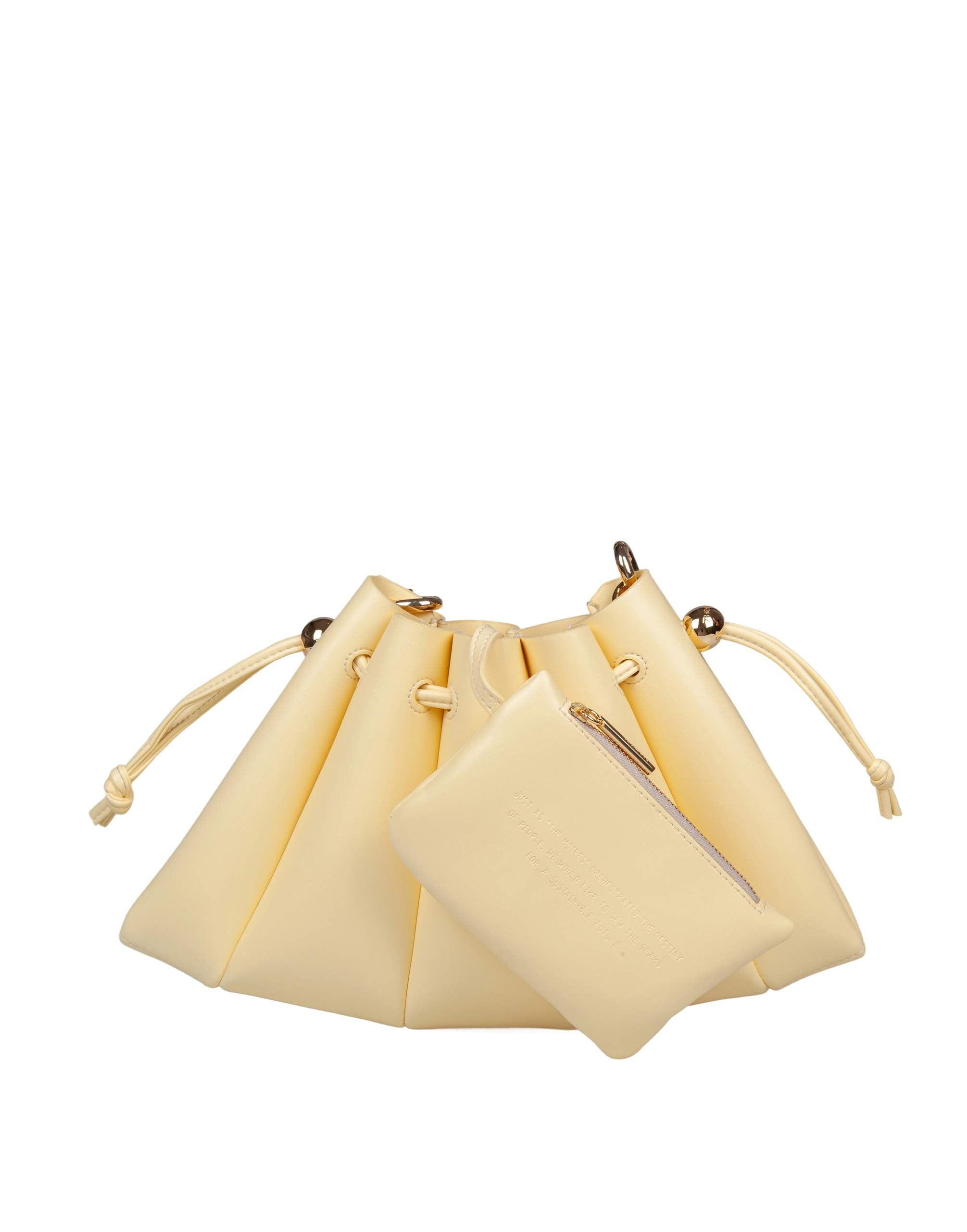 THEMOIRè BORSA CALIPSO IN PELLE VEGANO COLORE GIALLO