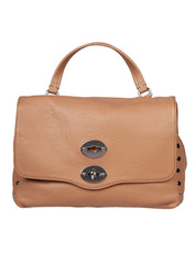 ZANELLATO DAILY DAY S LEATHER POSTINA BAG, BROWN CANTUCCI COLOR