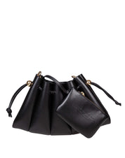 THEMOIRè CALIPSO VEGAN LEATHER BAG, BLACK
