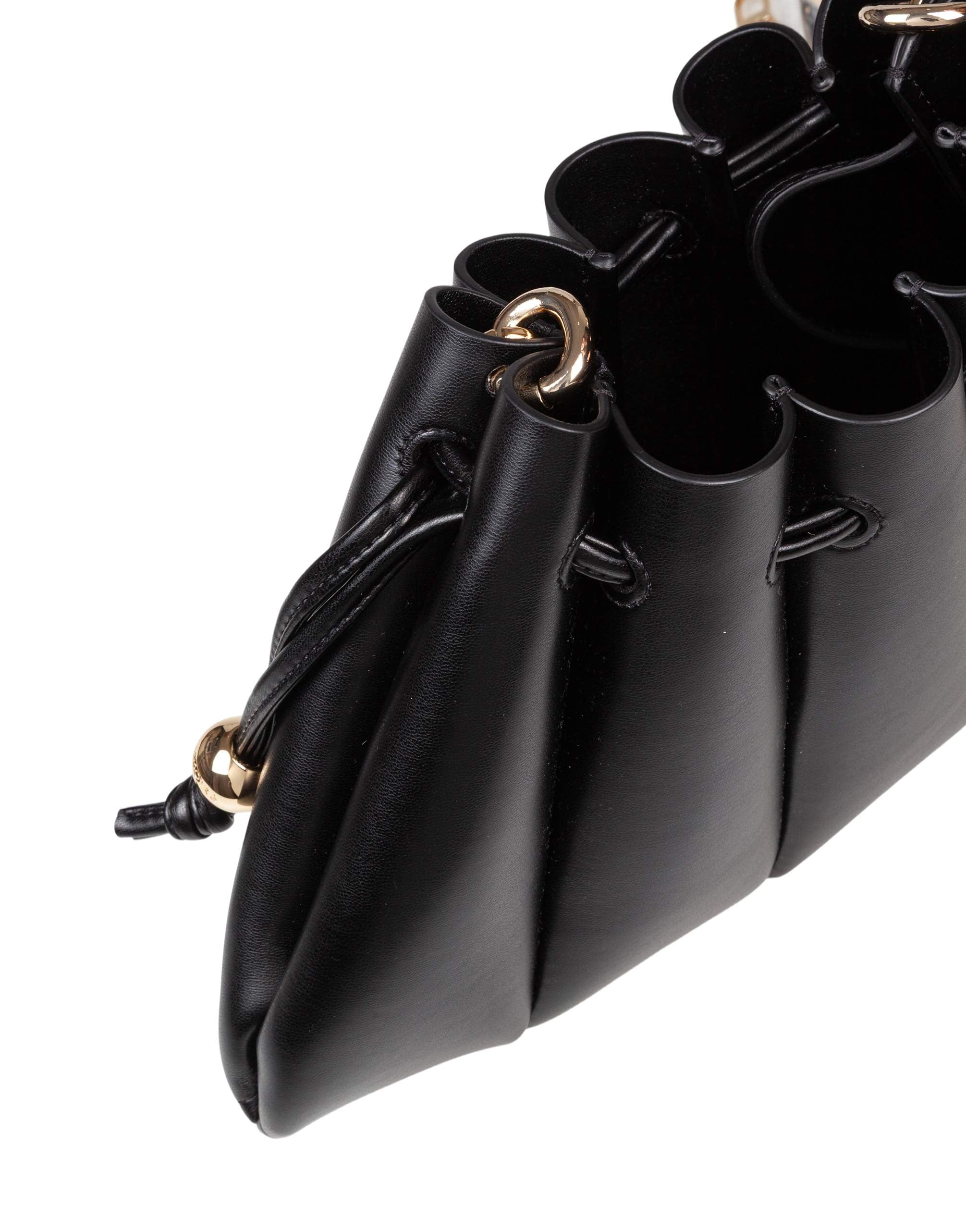 THEMOIRè CALIPSO VEGAN LEATHER BAG, BLACK