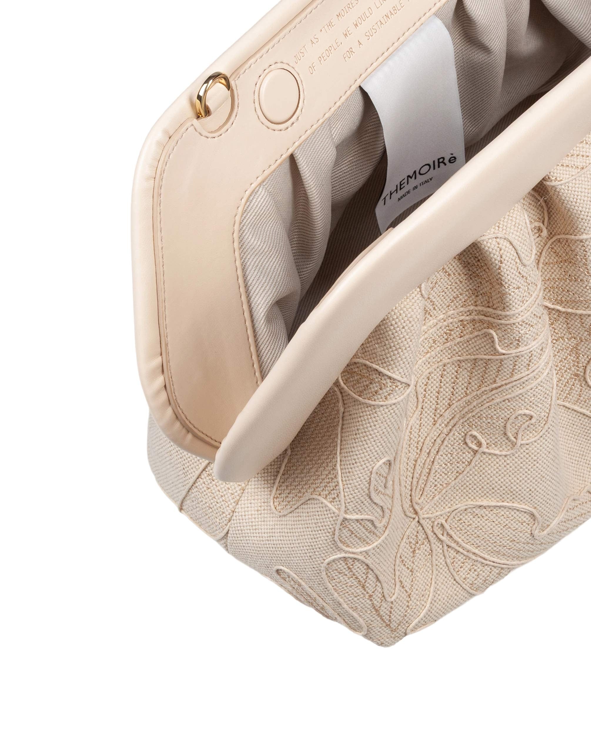 THEMOIRè BIOS EMBROIDERED CANVAS HANDBAG