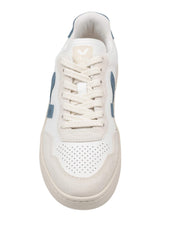 VEJA SNEAKERS V-90 IN PELLE COLORE BIANCO E CELESTE