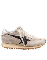 GOLDEN GOOSE RUNNING MARATHON IN TESSUTO E CAMOSCIO COLORE BEIGE E NERO