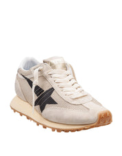 GOLDEN GOOSE RUNNING MARATHON IN TESSUTO E CAMOSCIO COLORE BEIGE E NERO