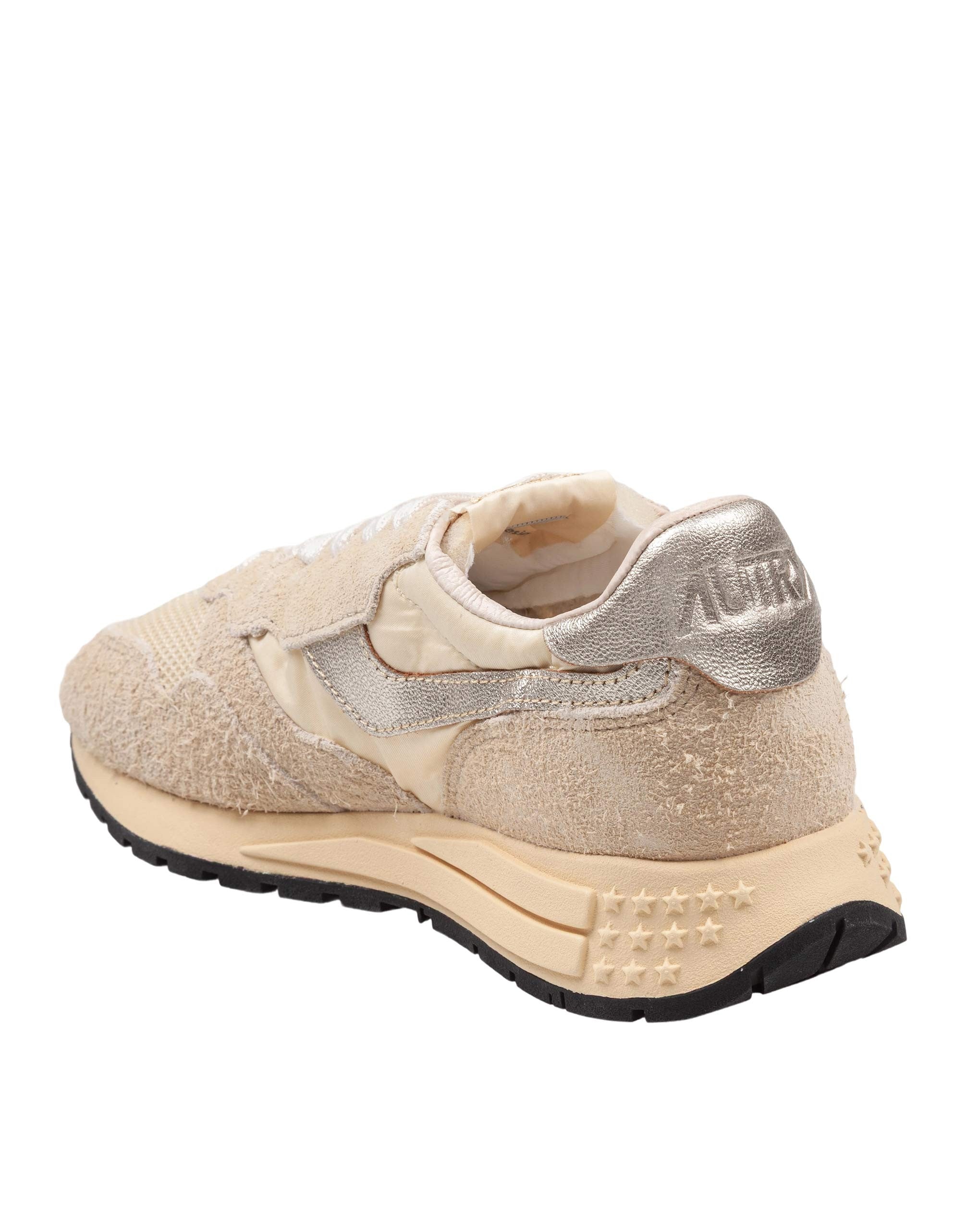 AUTRY SNEAKERS REELWIND LOW IN SUEDE E NYLON COLORE ECRU'