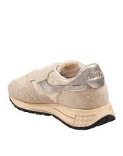 AUTRY SNEAKERS REELWIND LOW IN SUEDE E NYLON COLORE ECRU'