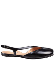 MAISON MARGIELA SCARPA BALLERINA TBI IN PELLE SPAZZOLATA COLORE NERO