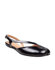 MAISON MARGIELA SCARPA BALLERINA TBI IN PELLE SPAZZOLATA COLORE NERO