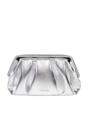 THEMOIRè BORSA A MANO AFRODITE IN TESSUTO VEGANO COLORE SILVER