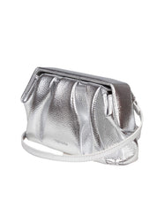 THEMOIRè BORSA A MANO AFRODITE IN TESSUTO VEGANO COLORE SILVER