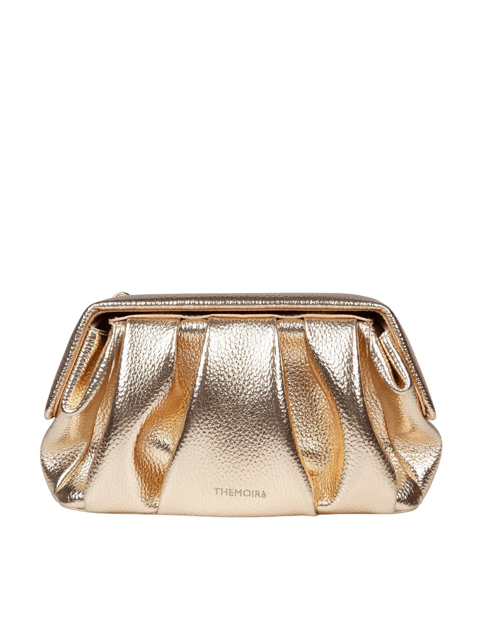THEMOIRè AFRODITE HANDBAG IN VEGAN FABRIC, GOLD COLOR