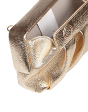 THEMOIRè AFRODITE HANDBAG IN VEGAN FABRIC, GOLD COLOR