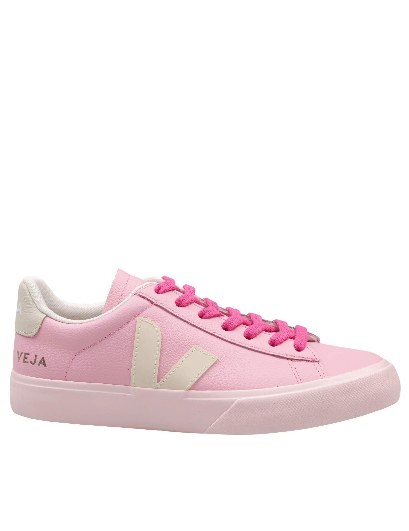 VEJA SNEAKERS CAMPO CHROMEFREE IN PELLE COLORE ROSA