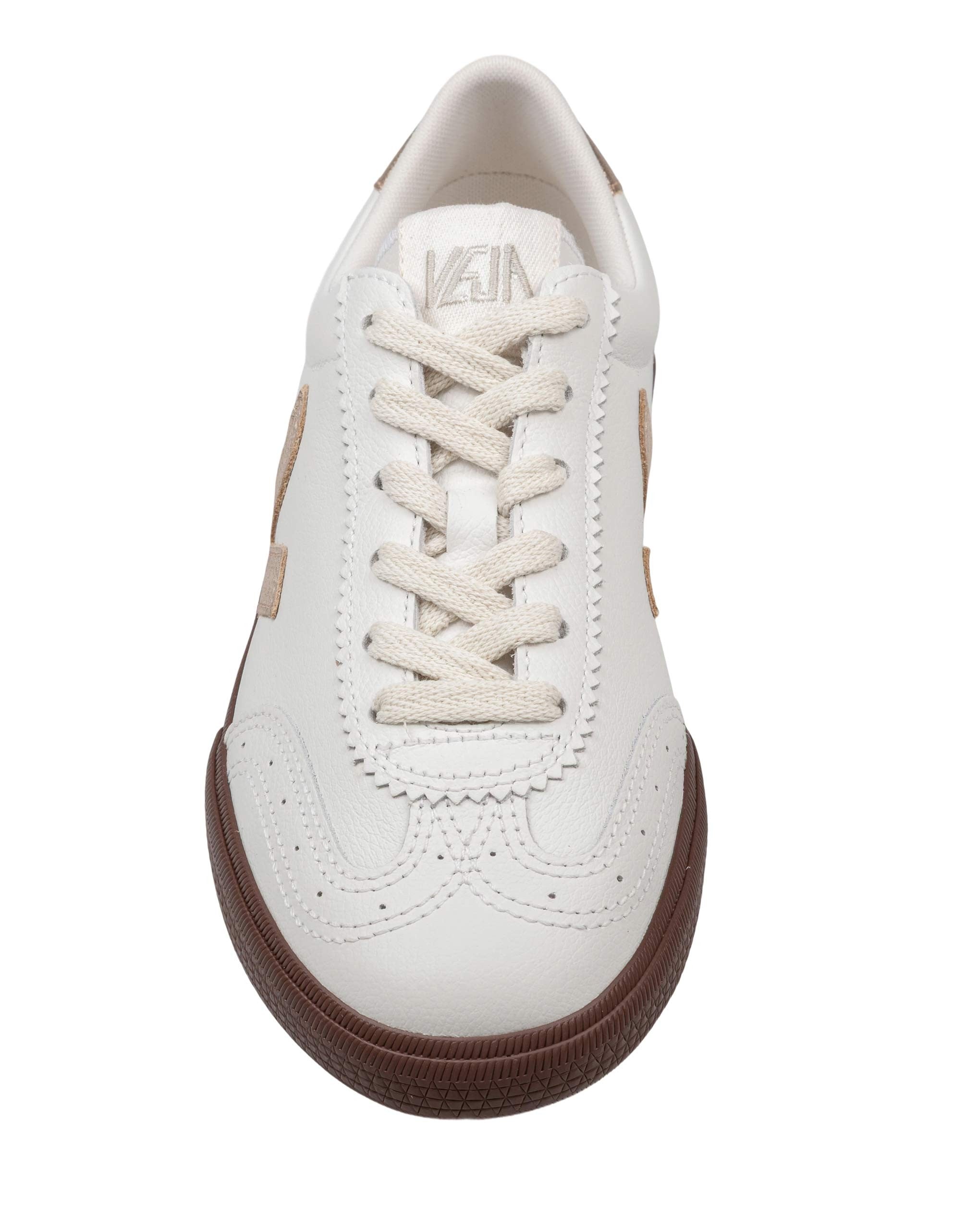 VEJA VOLLEY LEATHER SNEAKERS, WHITE AND PLATINUM