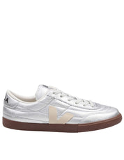 VEJA PANENKA LEATHER SNEAKERS IN SILVER