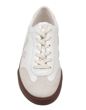 VEJA VOLLEY SNEAKERS IN LEATHER AND SUEDE, WHITE AND NATURAL COLOR