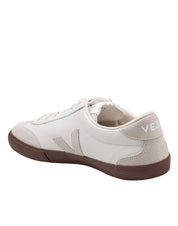VEJA VOLLEY SNEAKERS IN LEATHER AND SUEDE, WHITE AND NATURAL COLOR