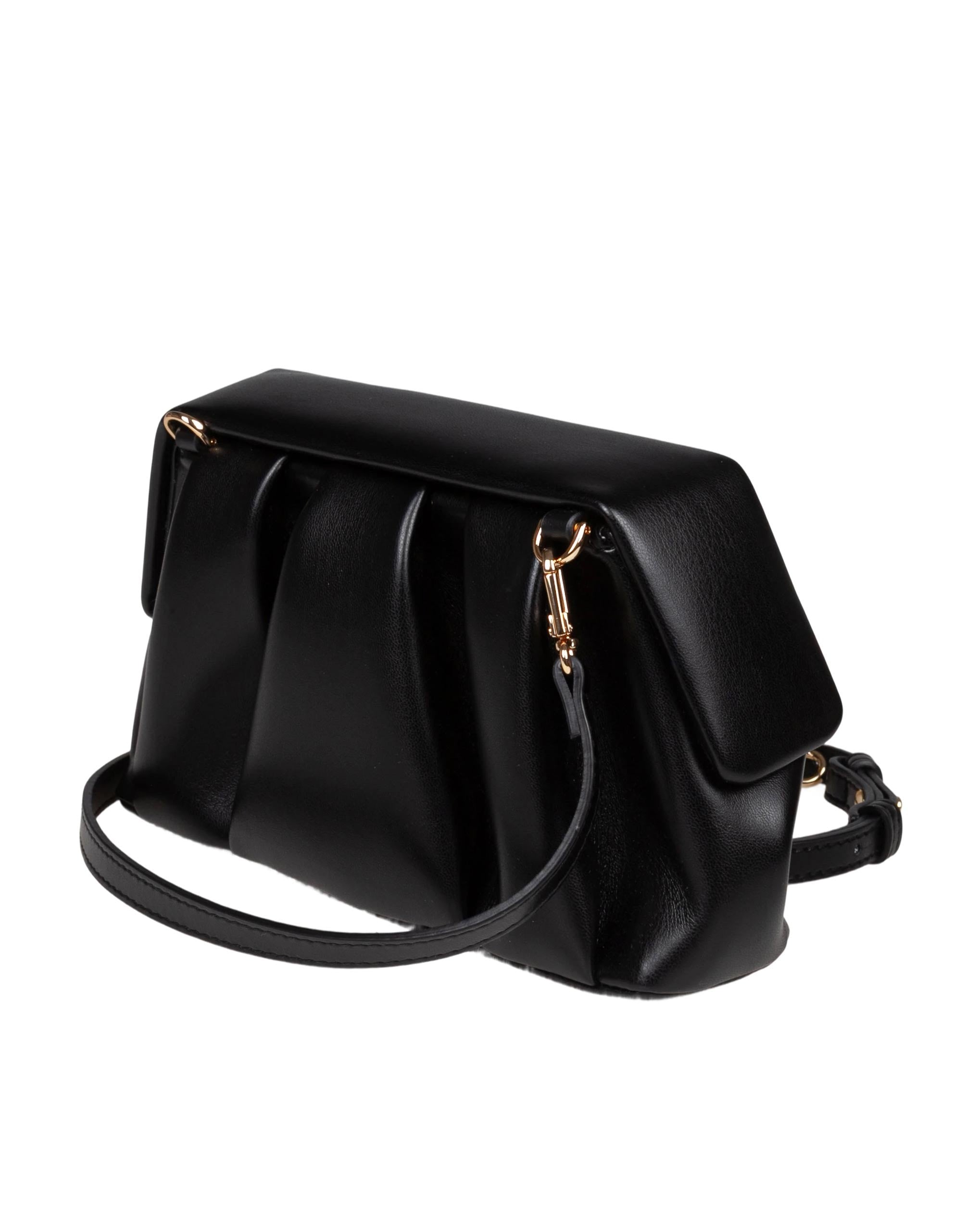 THEMOIRè BORSA A MANO AFRODITE IN TESSUTO VEGANO COLORE NERO