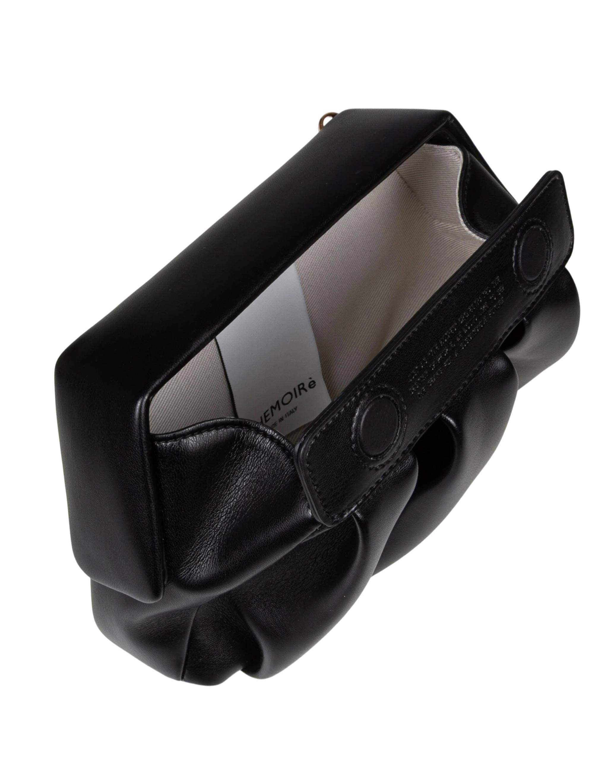 THEMOIRè BORSA A MANO AFRODITE IN TESSUTO VEGANO COLORE NERO