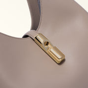 FURLA HOBO BAG GOCCIA M IN LEATHER COLOR LINEN