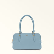 FURLA GIULIA M BOSTON LEATHER SHOULDER BAG, MIDNIGHT BLUE