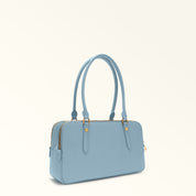 FURLA GIULIA M BOSTON LEATHER SHOULDER BAG, MIDNIGHT BLUE
