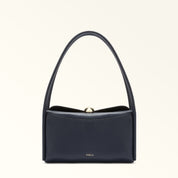 FURLA BORSA A SPALLA NICOLE M BOSTON IN PELLE COLORE BLU