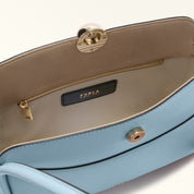 FURLA BORSA A SPALLA NICOLE M BOSTON IN PELLE COLORE CARTA DA ZUCCHERO