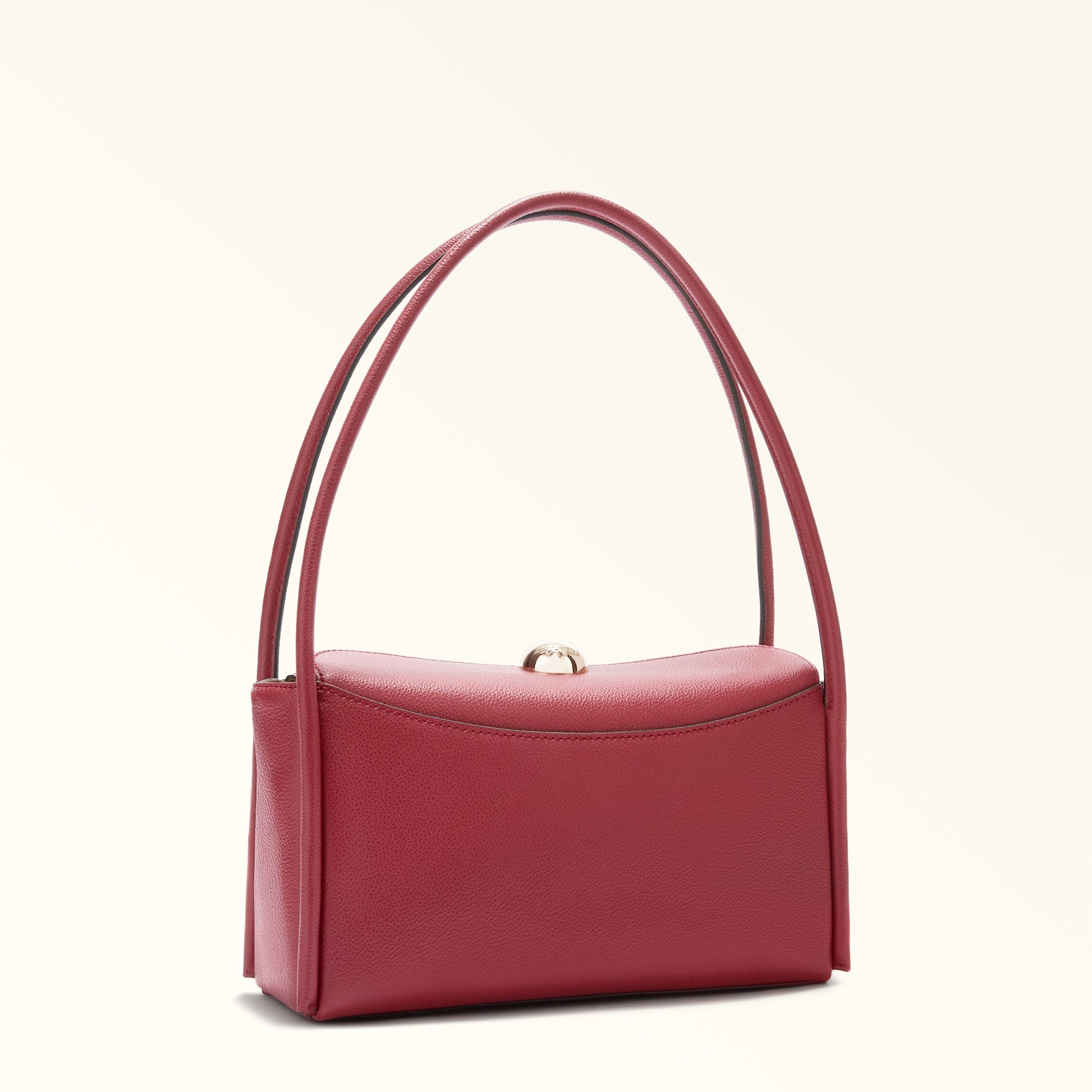 FURLA BORSA A SPALLA NICOLE M BOSTON IN PELLE COLORE CILIEGIA