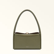 FURLA BORSA A SPALLA NICOLE M BOSTON IN PELLE COLORE VERDE AVOCADO
