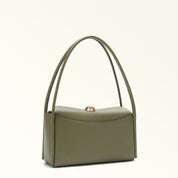 FURLA BORSA A SPALLA NICOLE M BOSTON IN PELLE COLORE VERDE AVOCADO