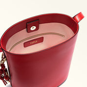 FURLA BORSA SECCHIELLO ROXIE S IN PELLE COLORE ROSSO