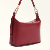 FURLA BORSA A SPALLA TONIE M HOBO IN PELLE COLORE CILIEGIA