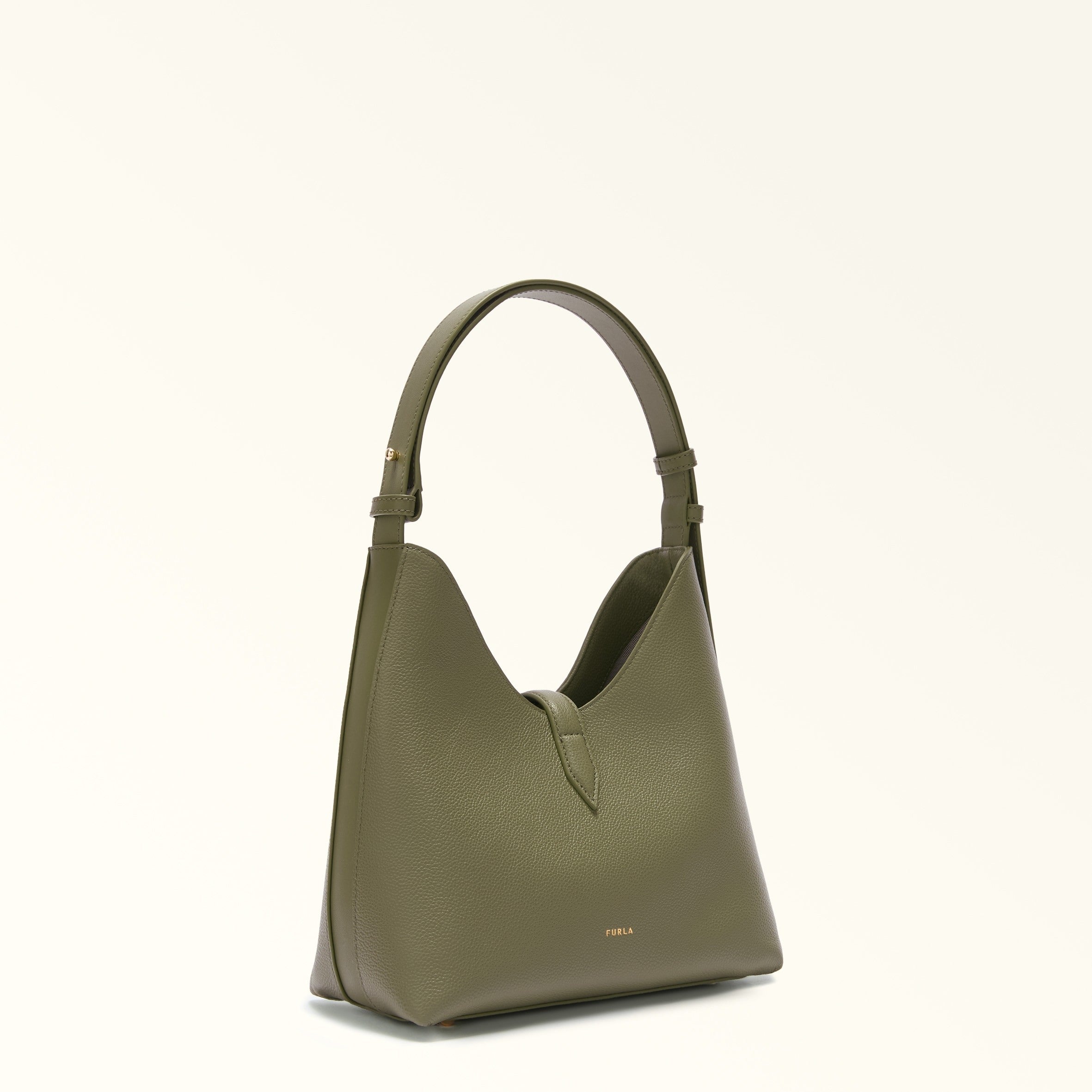FURLA BORSA HOBO GOCCIA S IN PELLE COLORE VERDE AVOCADO