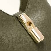 FURLA IRIDE MINI LEATHER BAG, AVOCADO GREEN