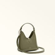 FURLA IRIDE MINI LEATHER BAG, AVOCADO GREEN