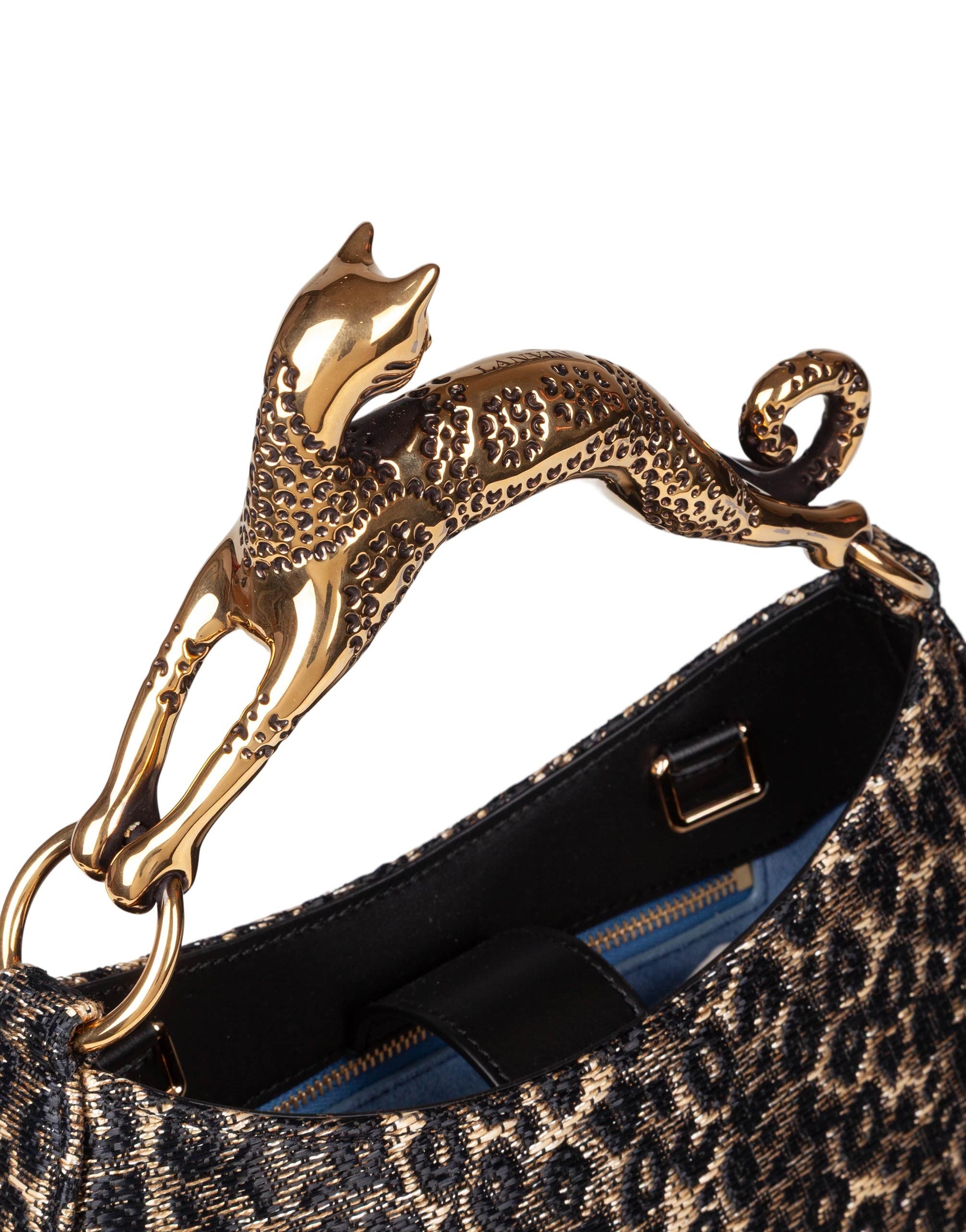 LANVIN HOBO BAG PM WITH CAT HANDLE
