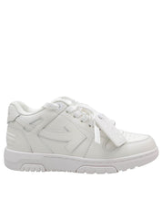 OFF WHITE OUT OF OFFICE LEATHER SNEAKERS IN WHITE
