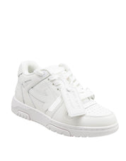 OFF WHITE OUT OF OFFICE LEATHER SNEAKERS IN WHITE