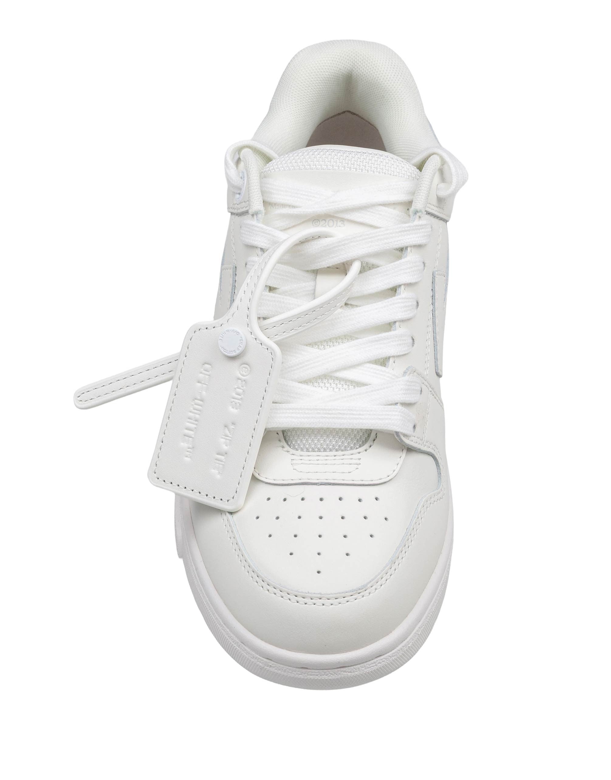 OFF WHITE OUT OF OFFICE LEATHER SNEAKERS IN WHITE