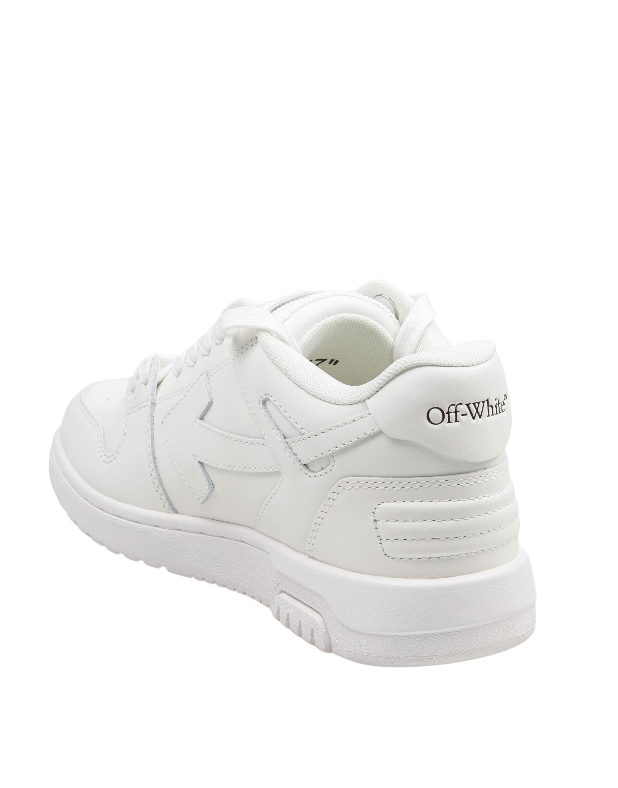 OFF WHITE OUT OF OFFICE LEATHER SNEAKERS IN WHITE