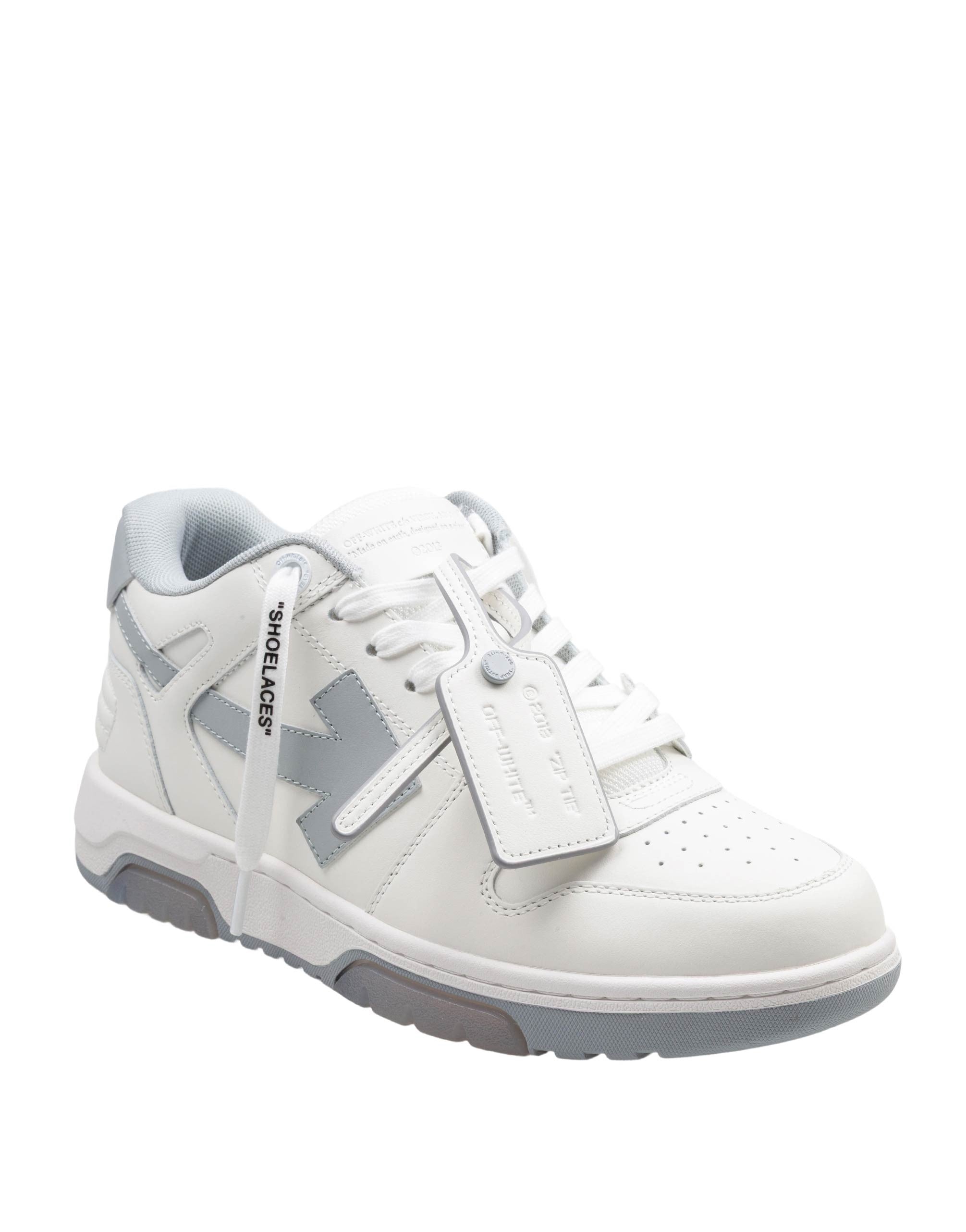 OFF WHITE OUT OF OFFICE LEATHER SNEAKERS IN WHITE