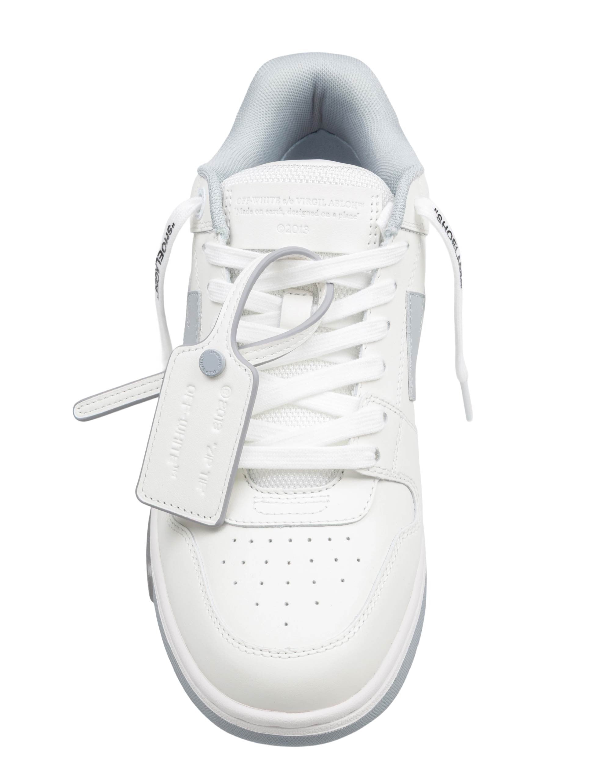 OFF WHITE OUT OF OFFICE LEATHER SNEAKERS IN WHITE